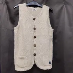 ●rough●ラフ●ベスト●ニット●ベージュ●