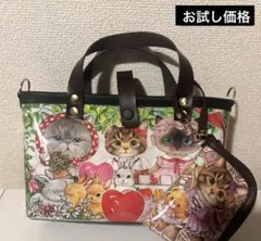 お試し価格　猫さんビニールバック＆ポーチセット　コヤンイサムチョン