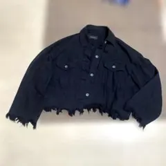 ブラッククロップドジャケット