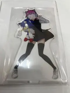 天王寺璃奈＆ソニック アクリルスタンド セガコラボカフェ ラブライブ！虹ヶ咲学園