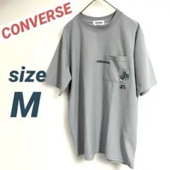 CONVERSE グレー Tシャツ M ポケット付き