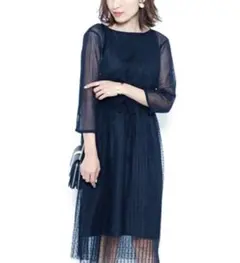 SENSE OF PLACE チュールドットワンピース 結婚式 ドレス