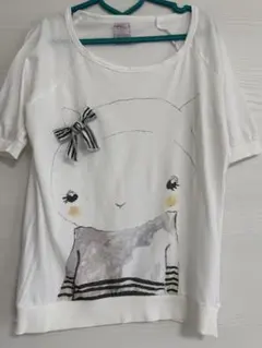 ♡ZARA♡ キャラクターイラスト 半袖トップス ホワイト Mサイズ