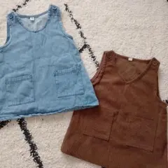ベビー キッズ ワンピース 2枚セット 80