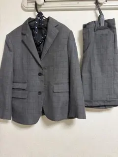 COMME CA ISM チェック柄スーツ