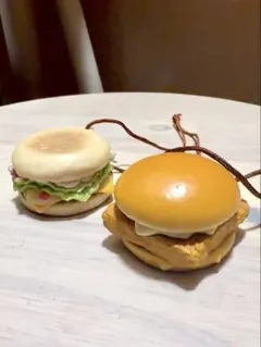 マクドナルド ハンバーガー ストラップ 2種セット マック フィレオフィッシュ