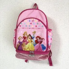 超美品　ディズニープリンセス リュック ピンク キラキラ　保冷　多収納
