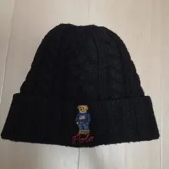 Polo Ralph Lauren ポロベア ケーブルニット帽 ブラックのサムネイル