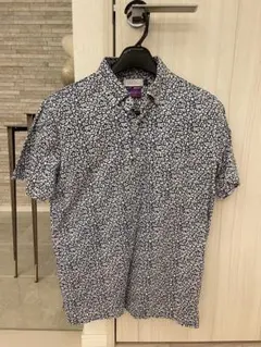 BARNEY'S NEW YORK 花柄 半袖シャツ Mサイズのサムネイル