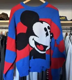 ミッキーマウス セーター 古着レトロディズニー