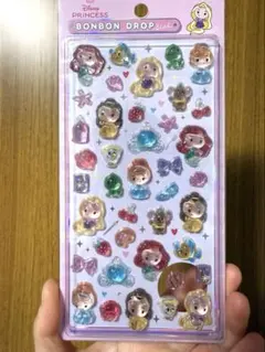 ディズニープリンセス ボンボンドロップシール
