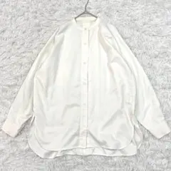 AZULBYMOUSSY アズールバイマウジー バンドカラーシャツ M ホワイトのサムネイル