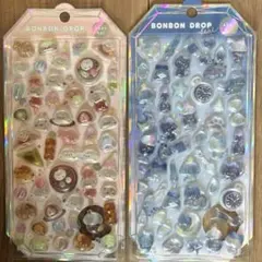 正規品 ボンボンドロップシール オリジナル もちもちボンボン よるねこ2種セット