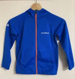 mont-bell モンベル キッズ クールパーカ 120 青 パーカー