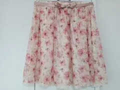 ❋レストローズ❋花柄裾レースのスカート❋