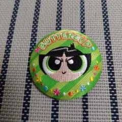 パワーパフガールズ 刺繍缶バッジ バターカップ②