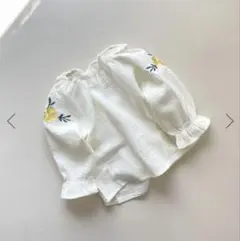 boota kids 袖刺繍ホワイトブラウス