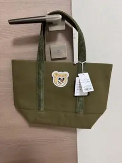 新品タグ付き　LOVEARY オールドデザイン トートバッグ 小 ダークグリーン