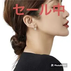 ピアス　シルバーピアス　クロス　ドロップデザイン