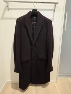 NANO UNIVERSE ダークパープル チェスターコート