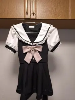 Liz Lisa　セーラーカラーセットアップ　半袖ブラック