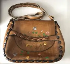 70s 80s 90s カービング ショルダーバッグ エスニック vintage - メルカリ