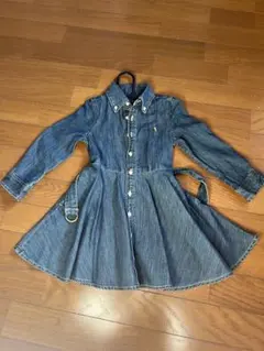 デニム長袖ワンピース 3/3T