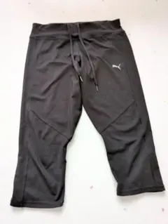 PUMA ブラック クロップドパンツ　Lサイズ