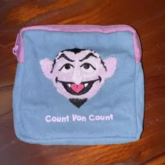 セサミストリート ふわふわポーチ カウント伯爵 ガチャガチャ