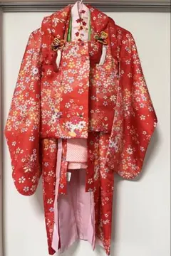 七五三 着物セット ピンク 桜 鞠 女の子 - メルカリ