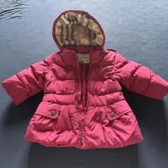 BURBERRY 中綿コート ピンク 12M/74cmのサムネイル