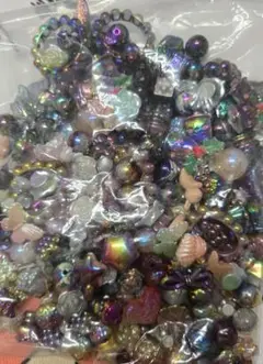 ビーズセット 多色 さまざまな形状　クラフトビーズ　400g