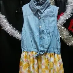 新品未使用❗花柄フレアワンピース