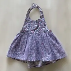 ANNA SUI mini キッズ(ベビー)花柄エプロン 70-90cm