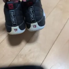 JORDAN キッズスニーカー ブラック/ホワイト/レッド