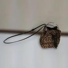 最終価格)ヒョウ柄カウファーレザー2wayショルダーバッグ