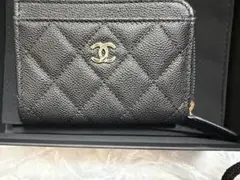 CHANEL ブラック カードケース 22441830 - メルカリ