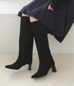 【最終値下げ】東原妙子コラボブラック ロングブーツ Mサイズのサムネイル
