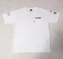 【新品】AVIREX　ネイバル ポケット Tシャツ　ホワイト　アヴィレックス　Ｌのサムネイル