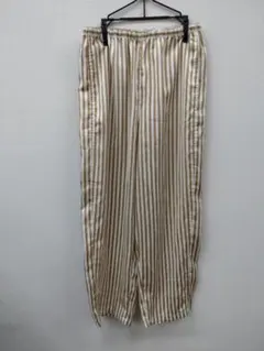 (10)LEPSIM ストライプ パンツ ベージュと白