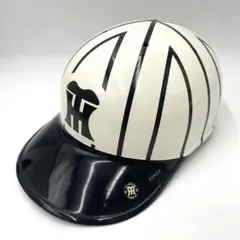 阪神タイガース ヘルメット 応援グッズ レプリカ　ホワイト・ブラック ストライプ