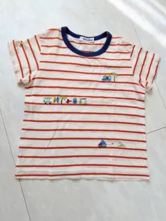 familiar ストライプ Tシャツ