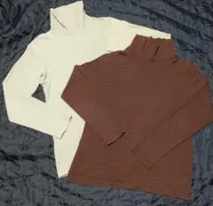 ユニクロ GU ハイネックカットソー XL