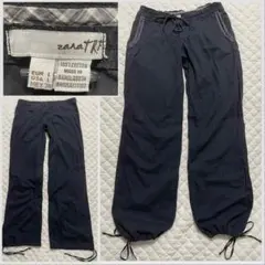 ZARA TRF コットン イージーパンツ 紐パン 黒