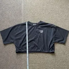 VEHEMENT クロップド丈 Tシャツ ブラック