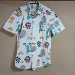 【graniph】ELMER コラボ/シャツ 半袖シャツ/柄シャツのサムネイル