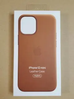 アップル 純正 iPhone 12 mini レザー ケース サドルブラウンのサムネイル