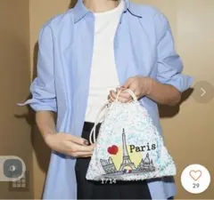 【TREASURE TOPKAPI】スパンコール エンブロイダリー刺繍バッグのサムネイル