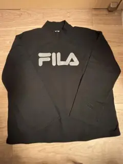 ⭐︎新品⭐︎FILA ハイネック トレーナー ビックシルエット 裏起毛 黒 LL