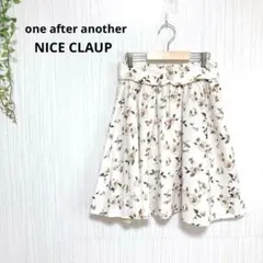 ワンアフターアナザーナイスクラップ　花柄フレアスカート　フレンチガーリー　上品のサムネイル